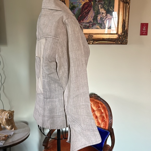 Gorgeous 100% Linen made in France and Bought in France Summer Jacket - Picture 4 of 7